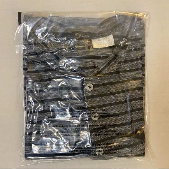 Lrg Gray & Black Long Sleeve Tee w/ Henley Neckline & Stripes w/ pocket sz XL - Picture 16 of 16